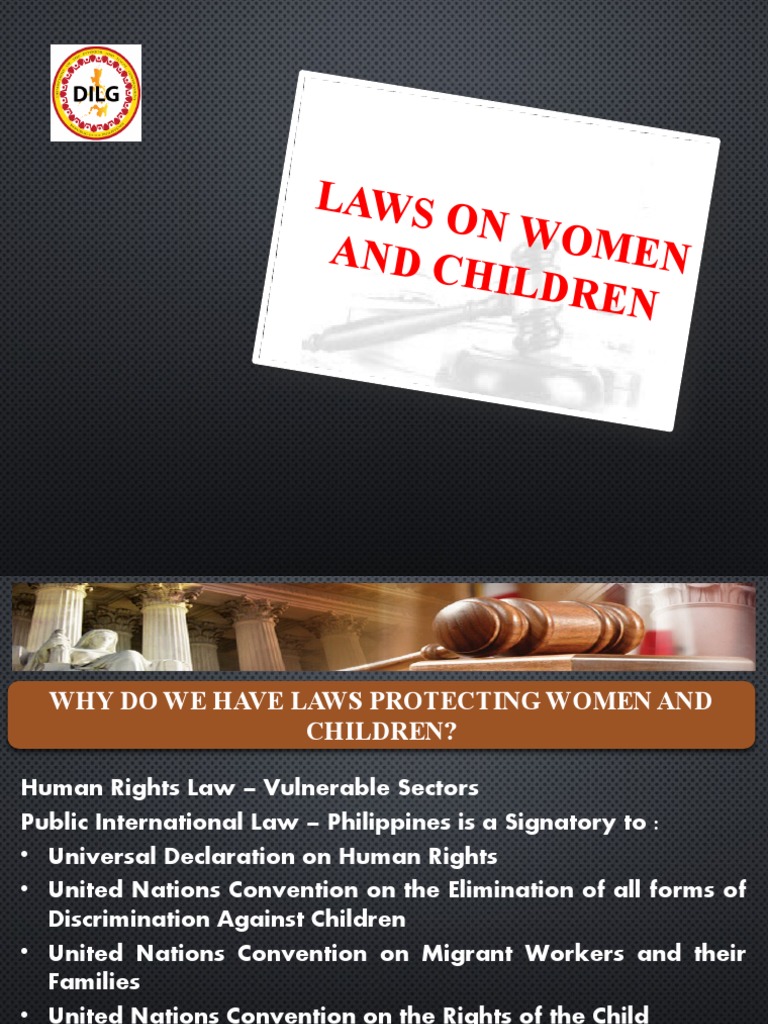 Laws Protecting Women and Children Rights | PDF | Human Trafficking ...