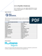 Aseguradoras Líderes en República Dominicana