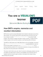 I Am A VISUAL-ENFJ Learner - Live Lingua