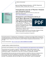 International Journal of Polymer Analysis and Characterization