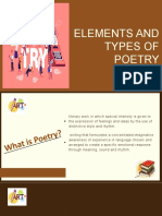 Elements and Types of Poetry