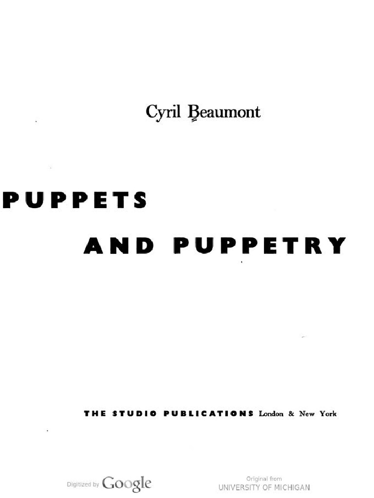 History and Evolution of Puppetry | PDF | Puppetry | Performing Arts