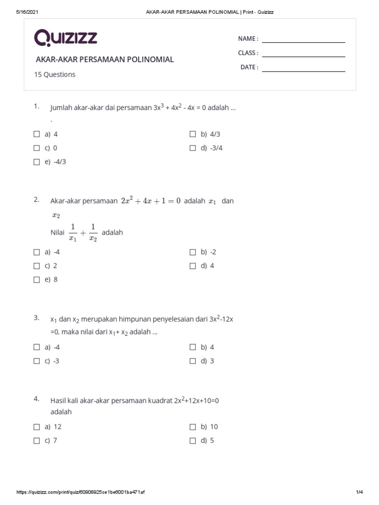 akar-akar-persamaan-polinomial-print-quizizz-pdf