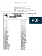 Práctica de Razonamiento Verbal Sinónimos