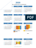 Calendario en Excel