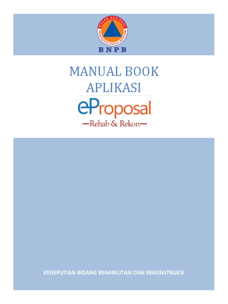Manual Book Aplikasi Eproposal PDF