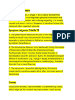 Dissociative Amnesia PDF