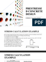 Prestresse D Concrete Design: Stress Calculation
