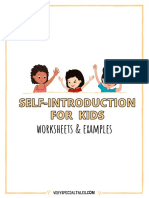 Self-Introduction For Kids - Veryspecialtales
