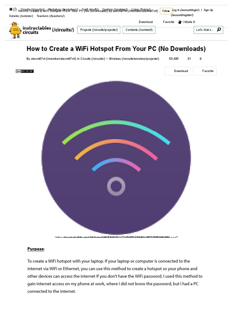 How To Create A WiFi Hotspot From Your PC (No Downloads) 9 Steps