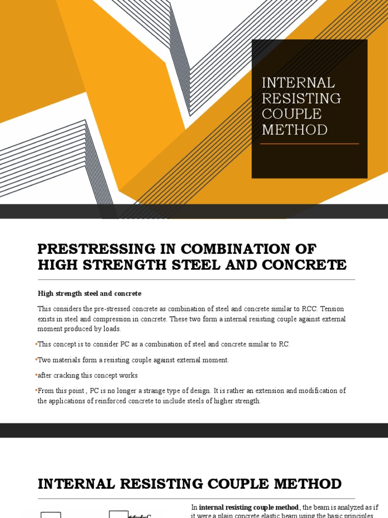 Internal Resisting Couple Method in PC | PDF