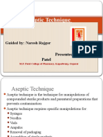 Aseptic Technique: Guided By: Naresh Rajgor