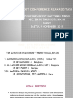 Exit Conference REAKRED PKM TANAH TINGGI BINJAI SUMUT NOP 2019
