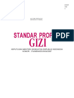 KMK 374 TTG Standar Profesi Gizi