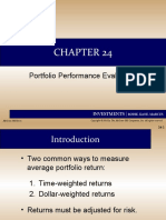 Portfolio Performance Evaluation: Investments
