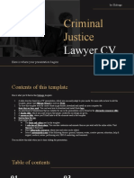 Criminal Justice Lawyer CV by Slidesgo