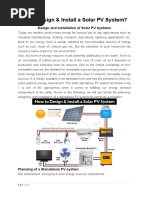 How To Design & Install A Solar PV System