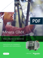 SE Minera GMX Oil Transformer Installation O&M Manual