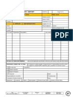 Nonconformity Report: Customer Data Order Data