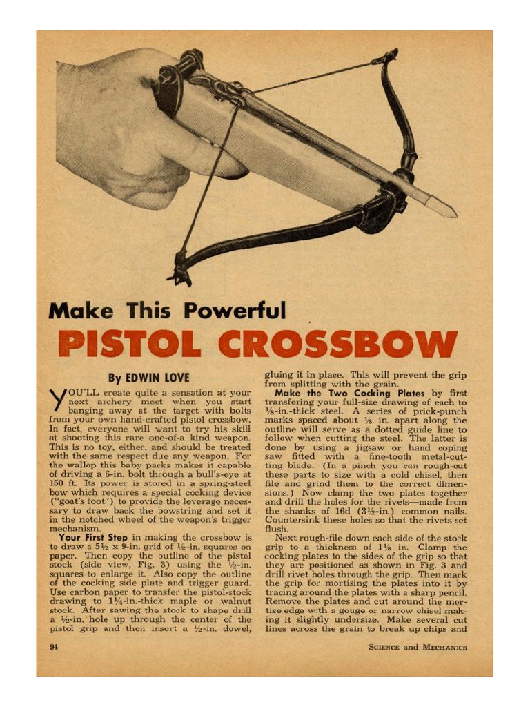 Pistol Crossbow | PDF