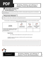 Sketching, Shading, and Outlining of Bamboo, Wood, and Metal Products