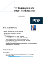 Security Evaluation and Assessment Methodology