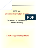 Business Information System: Department of Management Admas University