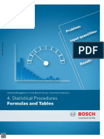 Statistical Procedures Formulas and Tables
