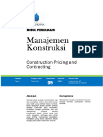 Modul 9 Construction Pricing and Contracting