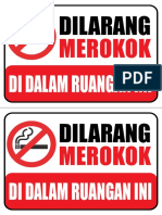 Dilarang MEROKOK Dwi