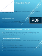 Domestic Tariff Area Explained