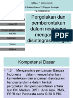 Ancaman Disintegrasi Bangsa Dalam Bentuk Pergolakandidalam Negerippt