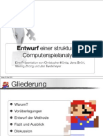 Entwurf Strukturale Spielanalyse