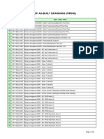 List of As-Built Drawings (Piping) : S/N Doc. / Dwg. No. Doc. / Dwg. Title