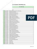 List of As-Built Drawings (C&I) : S/N Doc. / Dwg. No. Doc. / Dwg. Title