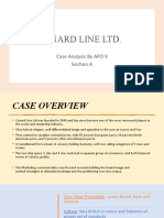 Cunard Line LTD.: Case Analysis by APO 9 Section A