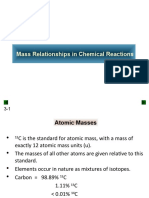 Scie - Mass Relationships in Chemical Reactions
