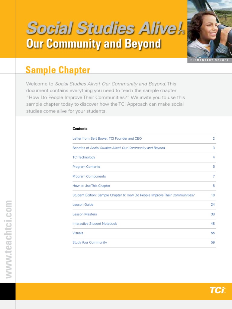 Social Studies Alive Our Community and Beyond 2010 SampleChapter