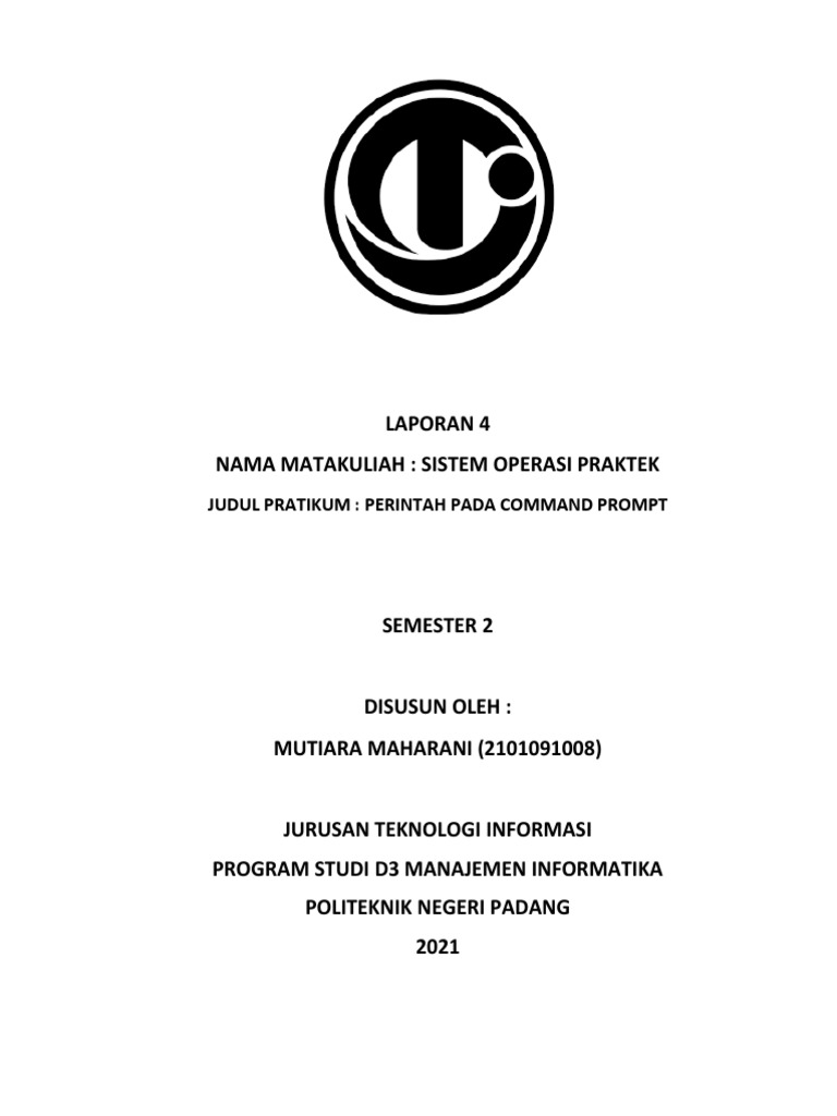 Perintah Dasar Command Prompt Windows | PDF | Metode & Bahan Ajar ...
