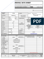 Personal Data Sheet: Araojo