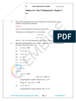 NCERT Grade 09 Mathematics Linear Equations in Two Variables