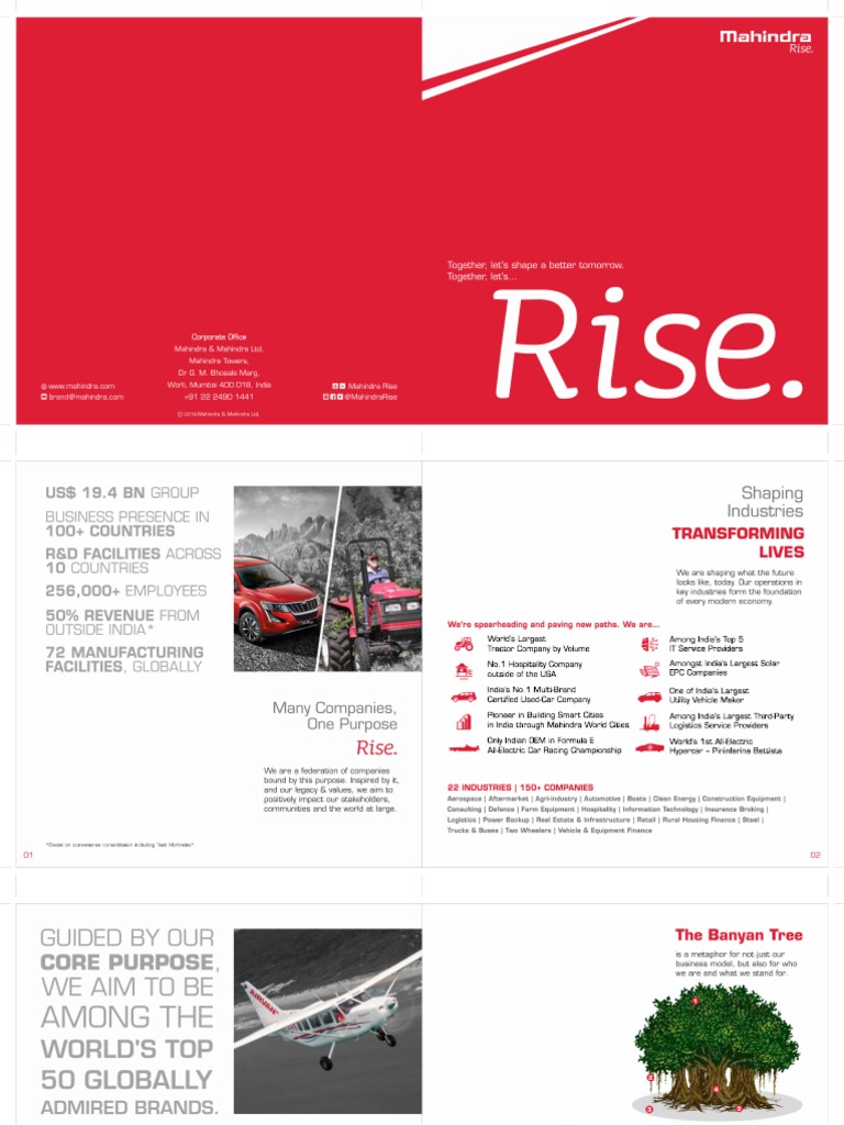 Mahindra Rise Brochure | PDF