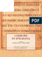 Buonocore - Errori in Epigrafia