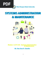 CIT 218-Systems Administration and Maintenance - Unit 1