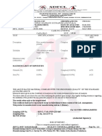 Cupric Sulphate COA