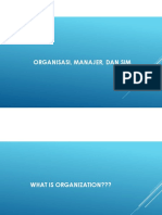 Organisasi, Manajer, Dan Sim