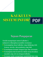 Kalkulus Sistem Informasi