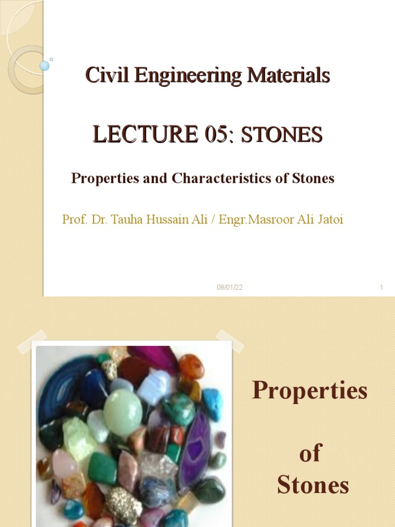 Properties of Good Building Stones PDF Rock (Geology) Porosity