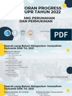 Pelaporan Progress DAK 2022 Bid. Perkim - Revisi