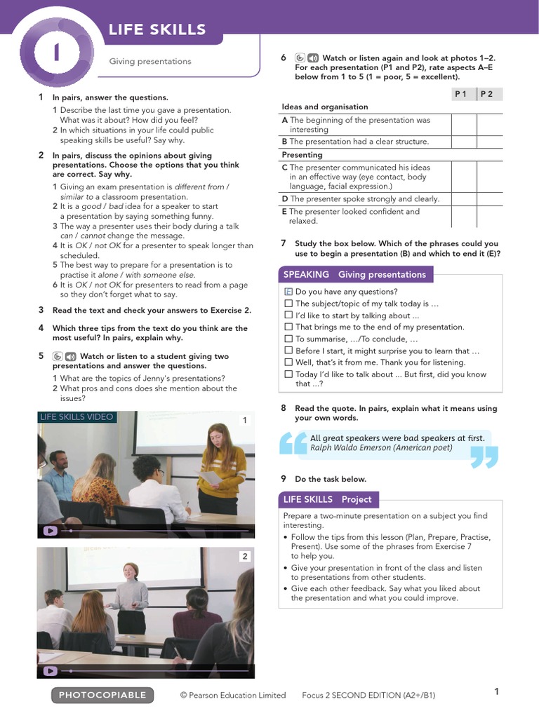 Life Skills: Giving Presentations | PDF | Human Communication | Cognition